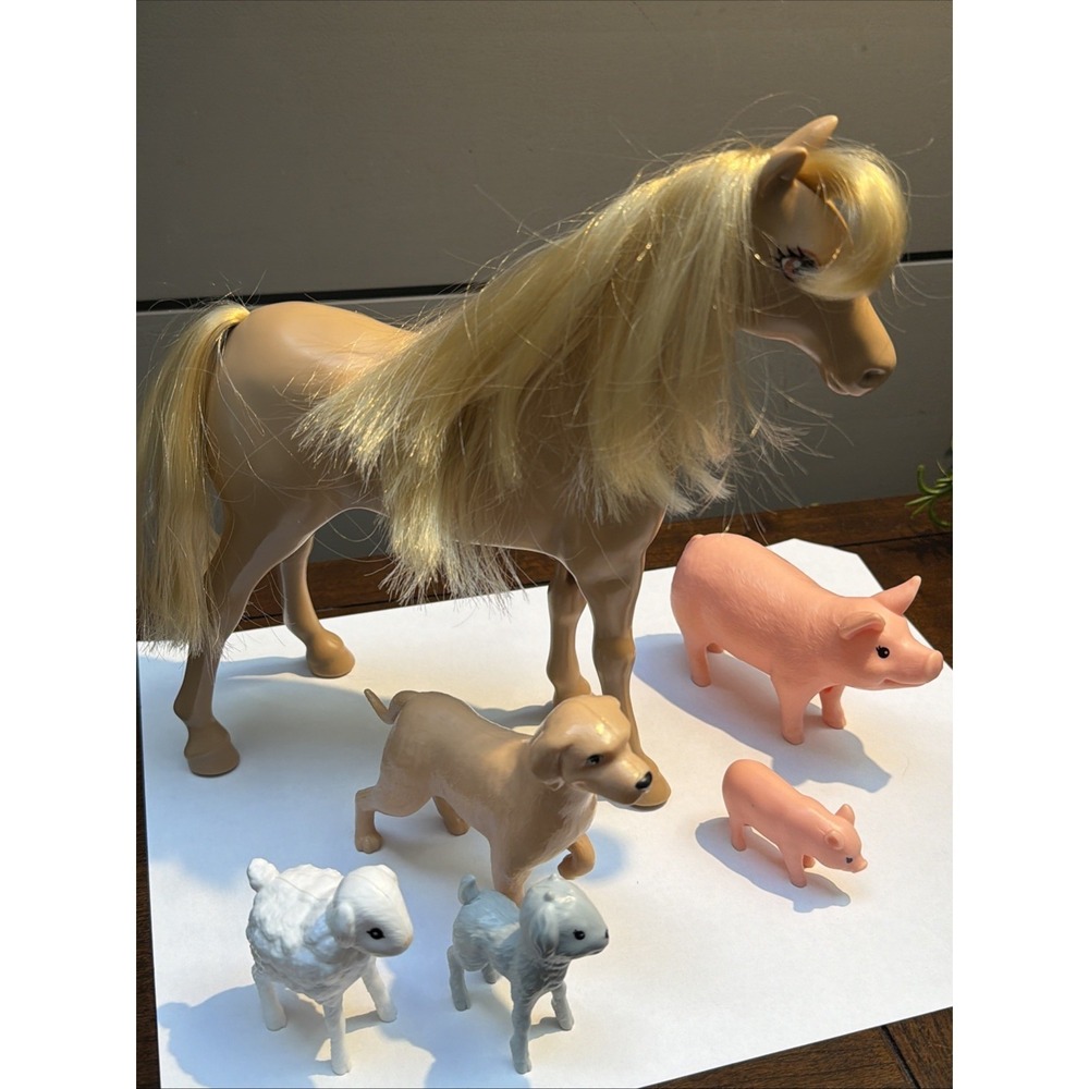 Barbie Sweet Orchard Farm Playset (GJB66) Replacement Farm Animals Bundle - Picture 4 of 8